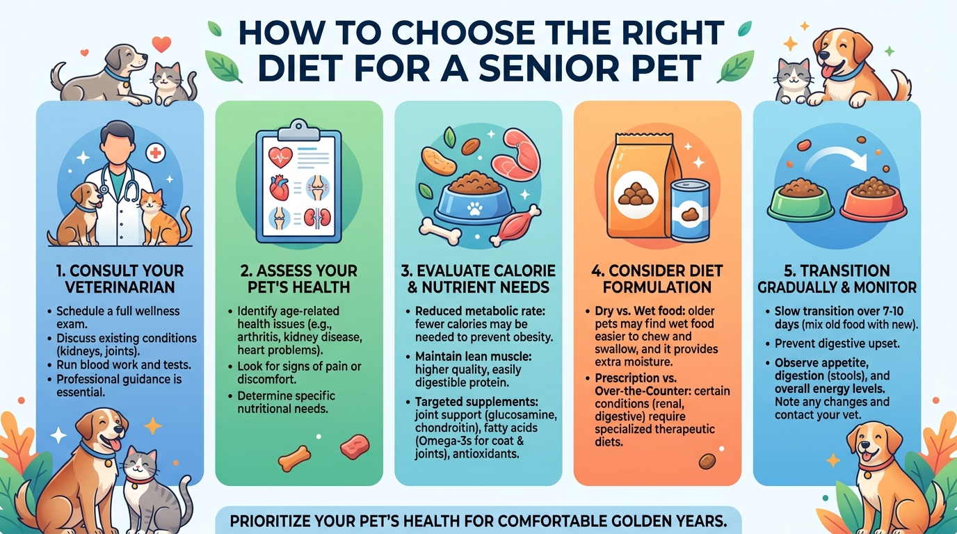 How to Choose the Right Diet for a Senior Pet?
