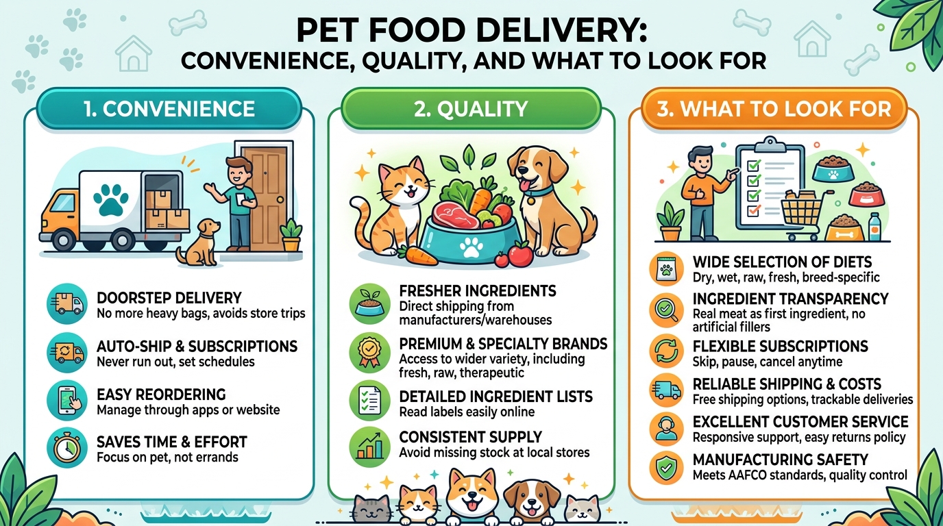 Pet Food Delivery: Convenience, Quality, and What to Look for