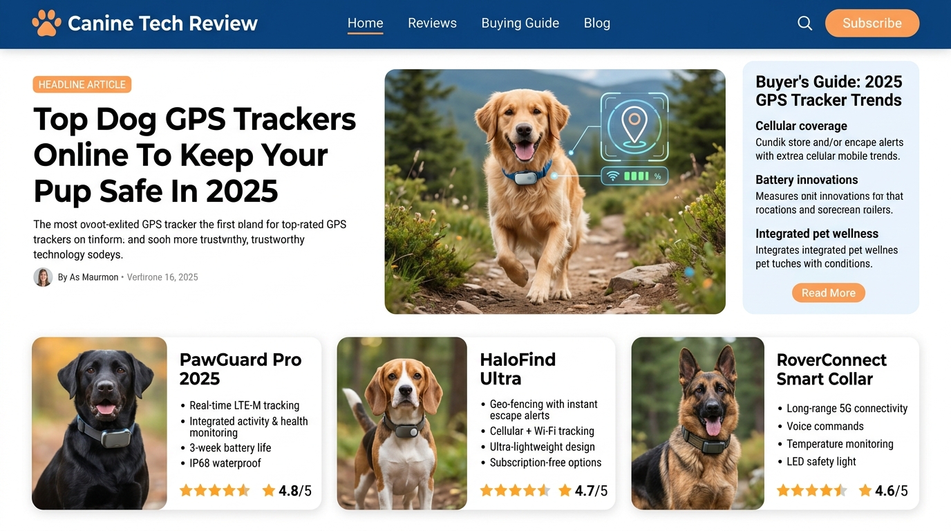 Top Dog GPS Trackers Online To Keep Your Pup Safe In 2025