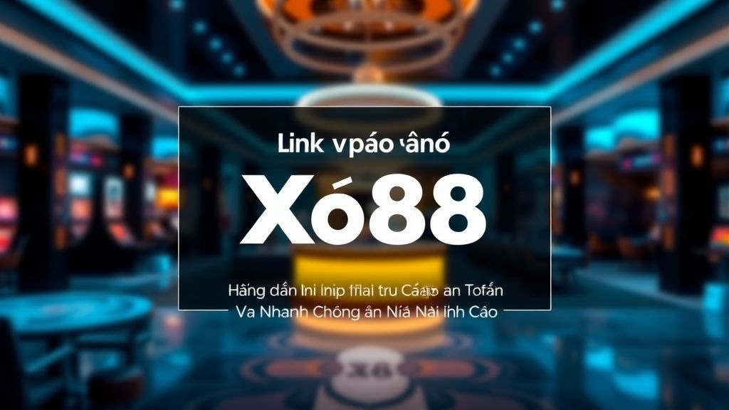 Link vào Xo88 - Hướng Dẫn Chi Tiết Để Truy Cập An Toàn Và Nhanh Chóng Đến Nhà Cái Đỉnh Cao