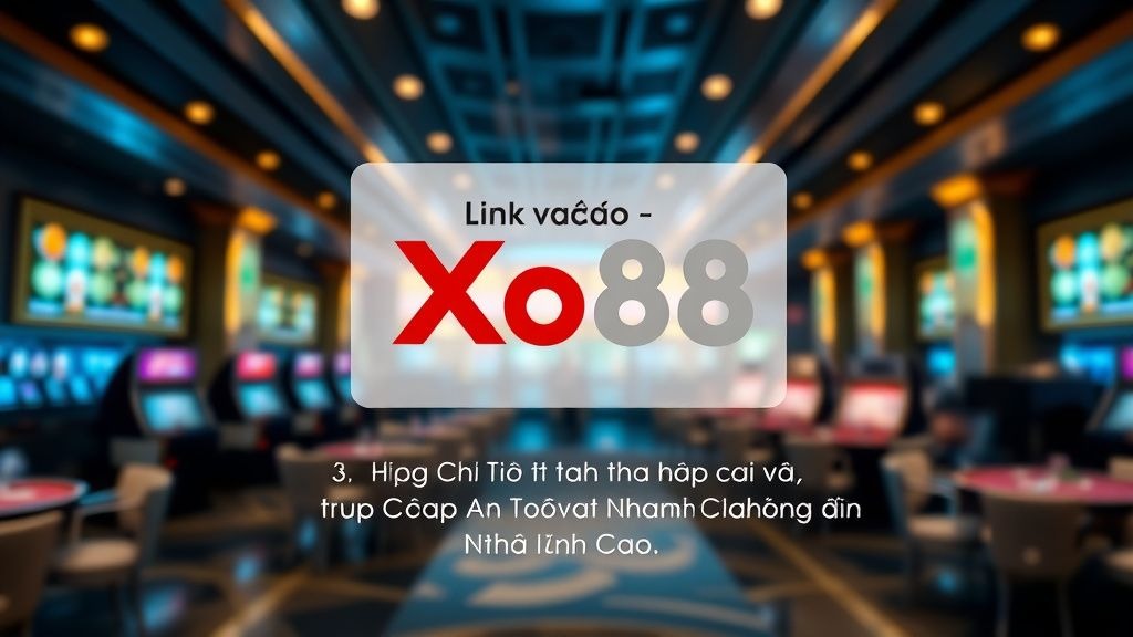 Link vào Xo88 - Hướng Dẫn Chi Tiết Để Truy Cập An Toàn Và Nhanh Chóng Đến Nhà Cái Đỉnh Cao